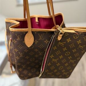 Louis Vuitton Monogram Tote with Tan Accents